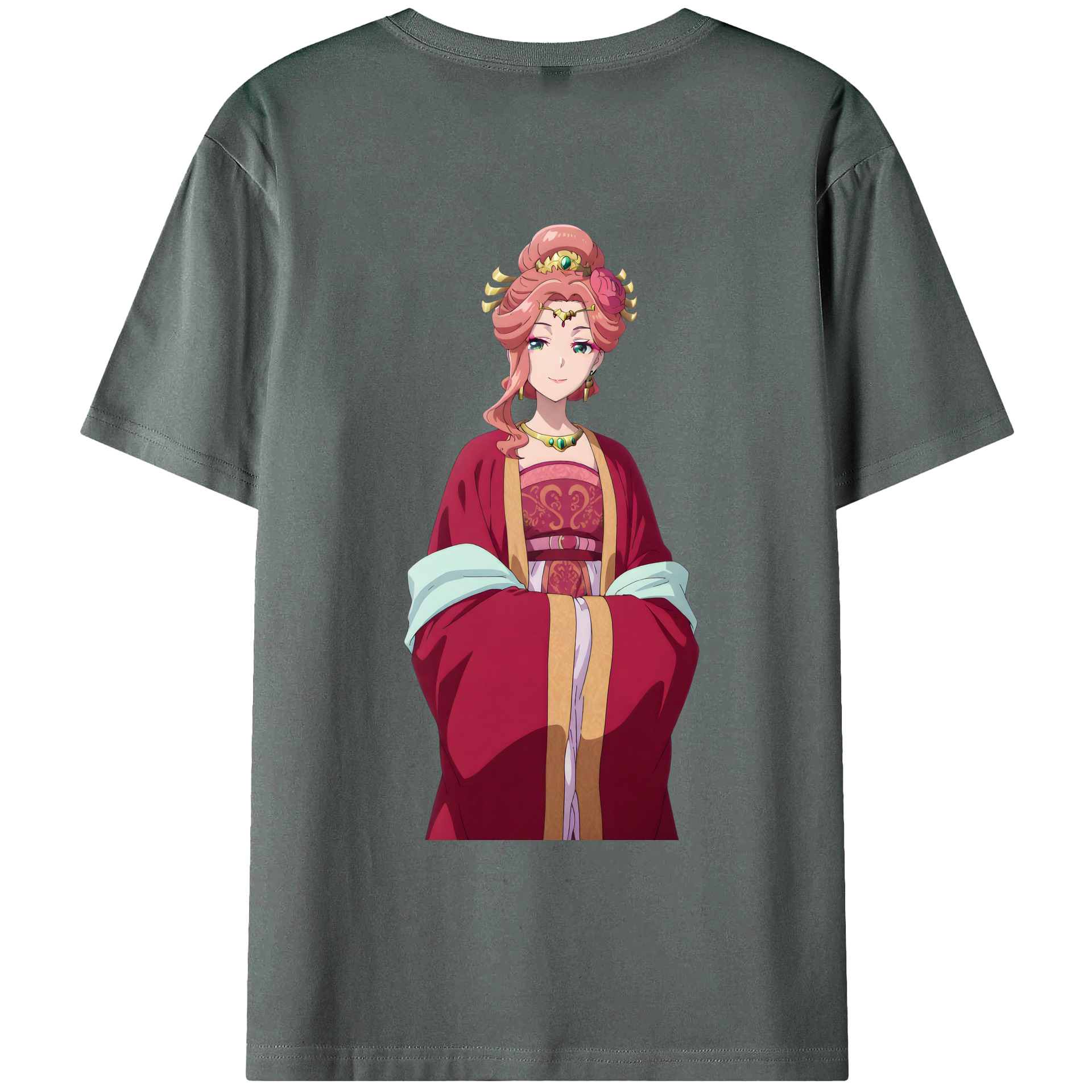 （画像用） 薬屋のひとりごと The Apothecary Diaries 綿100％ メンズ半袖Tシャツ（バックプリント） 通気性